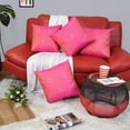thumbnail image 1 of Handmade Eco-Friendly 16''x16'' Decorative Cushion Covers Paisley Silk Pink Indoor Pack Of 4, 1 of 3
