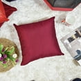 thumbnail image 1 of Handmade Eco-Friendly 16''x16'' Decorative Cushion Covers Solid Silk Red Indoor Pack Of 8, 1 of 3