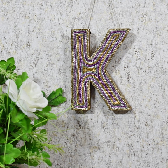 Handmade Eco-Friendly "K" Alphabet Letter Block For Study Room, Kids Room, Living Room, Hall, Cabin, Offices