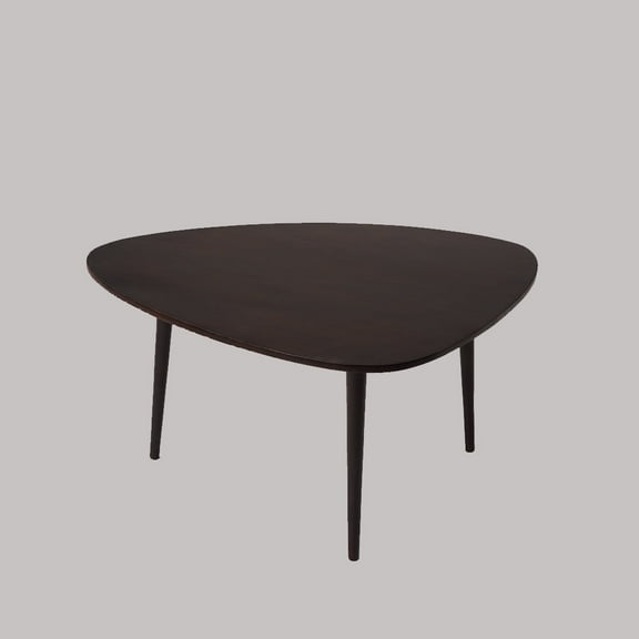 Handmade Eco-Friendly Modern Wood Black Drop Shaped Coffee Table 3' for Office, Dinning Room, Guest Room, Cafeteria, etc.