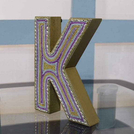 Handmade Eco-Friendly Wall Décor "K" Alphabet Letter Block