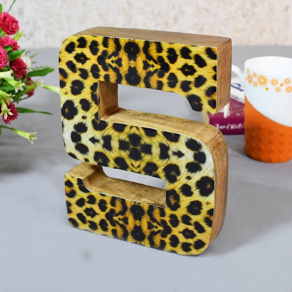 Handmade Eco-Friendly Wall Décor "S" Alphabet Letter Block