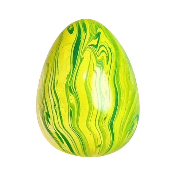 Handmade Egg Squishy for Adults Blue Green Orange and Pink Sensory Gadget Soft TPR Tactile Office Desk Accessory Slow Rising Tool 1.57 Inch 1 Pack