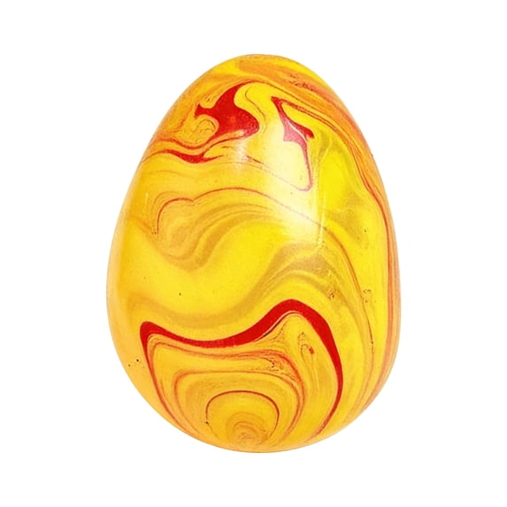 Handmade Egg Squishy for Adults Blue Green Orange and Pink Sensory Gadget Soft TPR Tactile Office Desk Accessory Slow Rising Tool 1.57 Inch 1 Pack