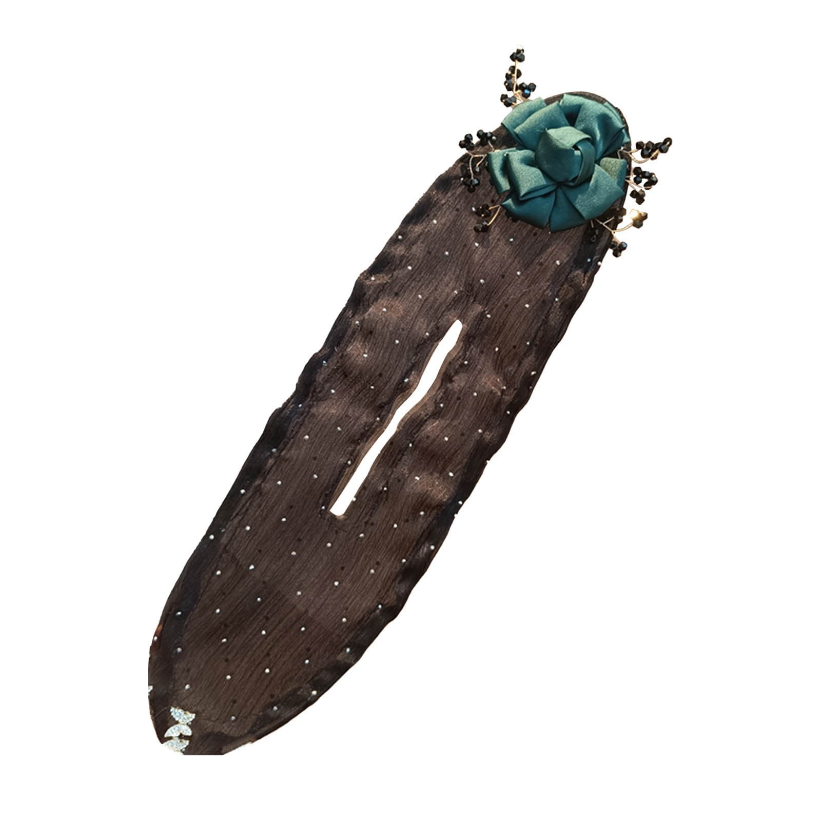 Handmade Embroidered Flower Bun Flower Bun Roller Lazy Curler Cozy Bun Maker Quick And Easy