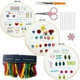 Handmade Embroidery DIY Knitting Kits with Yarn Included Circular