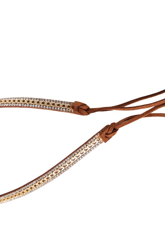 Handmade Ethnic Hat Belts for Enhancing Western Hat Blingbling Rhinestones Replacement Travel Accessory