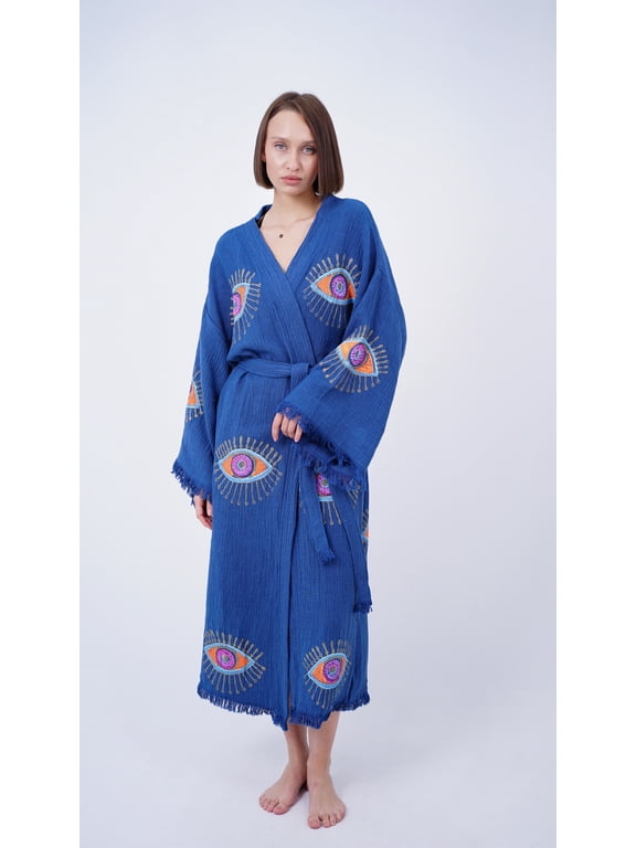 Handmade Evil Eye Boho Festival Kimono