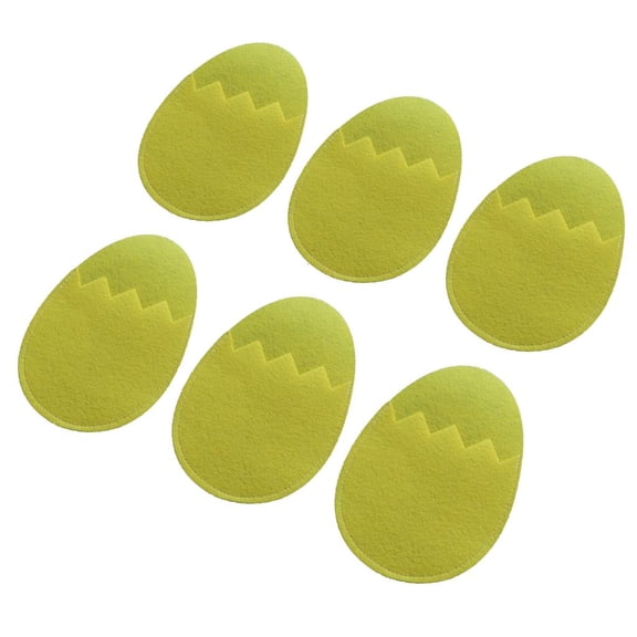 6Pieces Easter Eggs Silverware Sleeves Fabric Utensils Bags Dining Accessories Suitable for Festival Celebration