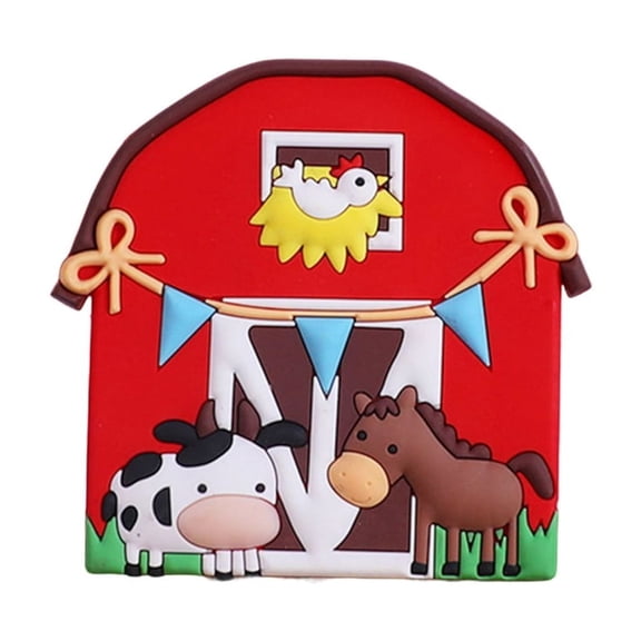 Handmade Farm Cake Decoration with Lamb Ponies Chicken Duck Optional for Birthday Celebration