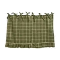 thumbnail image 1 of Handmade Farmhouse Oven Skirt, Handmade Oven Skirts Curtain Cover, Effortless Install, Hide Clutter for Stove Washer, Tabs & Ruffled Trim, 23.6*17.7In Green, 1 of 9