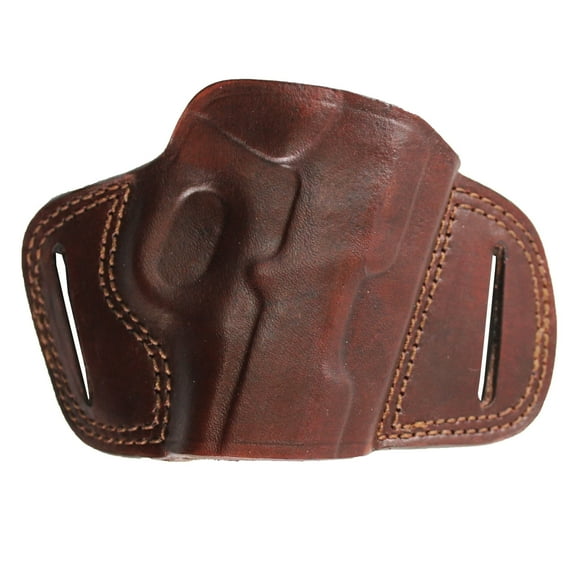 Handmade Fast Draw Outside The Waist Band OWB Carry Leather Gun Holster (Dark Brown - Right Hand, All 1911 Models)