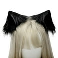 thumbnail image 1 of Handmade Faux Fur Kitten Wolf Ears Hair Clips Furry Animal Beast Alligator Hairpin Lolita Anime Cosplay Hair Accessories, 1 of 16