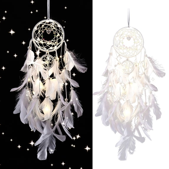 Handmade Feather Dreamcatcher Bohemian Wall Hanging Ornament, Boho Style Dream Catcher Pendant for Bedroom Dorm Interior Decoration, Party Background and Indoor Atmosphere Craft Ornament 1Pcs