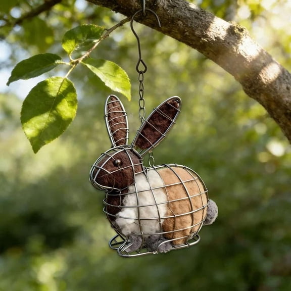 Handmade Fiber Bird Nesting, Alpaca Fiber Bird Material House, Refillable Hummingbird Nest Holder, Winter Fowl Gifts Animal Hummingbirds Lovers Home Garden Yard