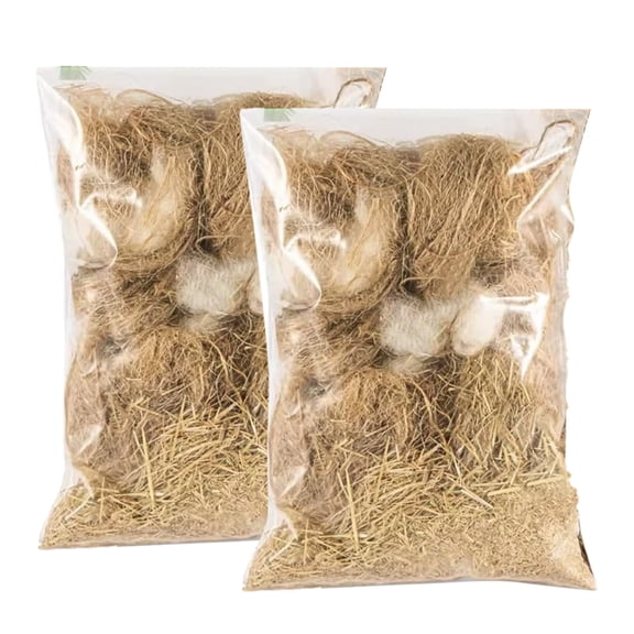 Handmade Fiber Bird Nesting Heart Bird Nesting Material Holder Winter Shelter For Wild Birds For Garden Art Birdhouse Outside For Birds Lovers