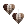 thumbnail image 1 of Handmade Fiber Bird Nesting Heart Birds Nests Material Holder Hummingbird Nest Boxes for Outside Nester Houses Design Dual-Season Outdoor Bird Shelter for Garden Yard,2pc, 1 of 5