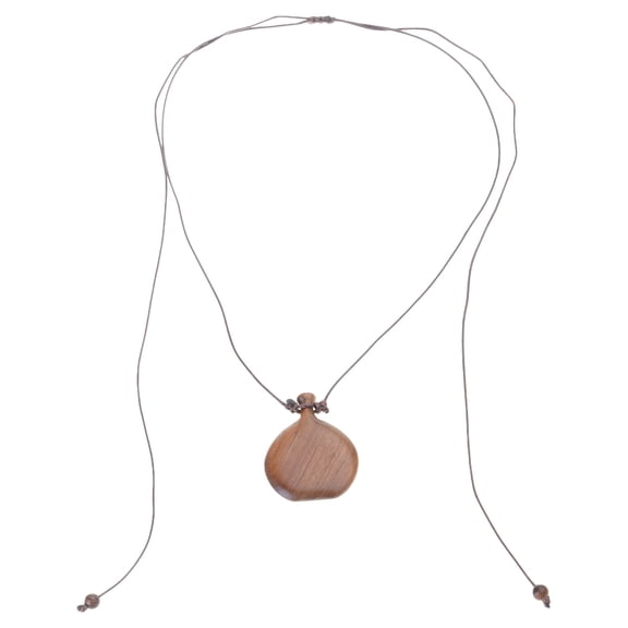 Handmade Flask Necklace Elegant Ethnic Accessory Fashionable Pendant Necklace Texture for Stylish Women