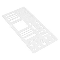 Handmade Flexible Record Template Stencils Drafting Reusable Templates Planner Stencils For Journaling Checklists Lines & Daily Planning Practical