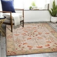 thumbnail image 1 of Handmade Floral Adeline Beige/Blue Tulips Traditional Crafted Wool Area Rug for Living Room Bedroom and Kitchen, 1 of 5