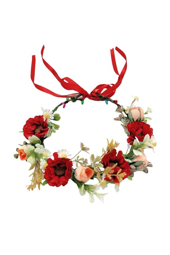 Handmade Flower Crown for Birthday Party Weeding Floral Wreath Flower Women Headdress Festival