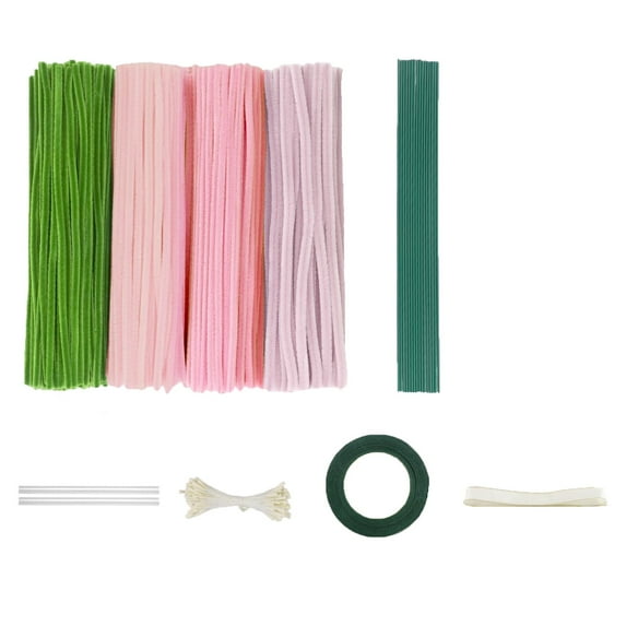 Handmade Flower Making Kit, Scene Decoration Props, Simulated Flower Twisting Stick