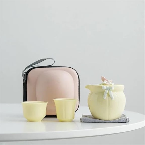 Handmade Flower Tea Cup Kung Fu Tea Set Ceramic Tea Pot And Cup Set Tea Cups Travel Tea Set Portable Teapot Teacup Set