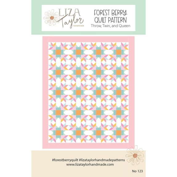 Handmade Forest Berry Quilt Pattern by Liza Taylor