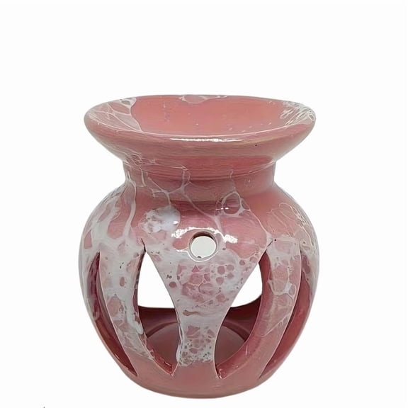 Handmade Four-Leaf Ceramic Aromatherapy Stove Essential Oil Diffuser for Home Relaxation