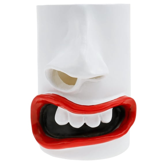 Handmade Funny Face Tissue Box Cover, Quirky 3D Nose Resin Dispenser for Facial Tissues | Novelty Home Decor for Living Room, Bathroom, Bedroom & Office