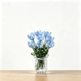 thumbnail image 1 of Handmade Glass Artificial Flower Bouquet, Exquisite Handmade Glass Artificial Flower Bouquet, Mini Floral Arrangement Ornament, Fresh Desktop Decor for Home Bedroom Wedding Festival Gift Display, 1 of 7