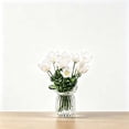 thumbnail image 1 of Handmade Glass Artificial Flower Bouquet, Exquisite Handmade Glass Artificial Flower Bouquet, Mini Floral Arrangement Ornament, Fresh Desktop Decor for Home Bedroom Wedding Festival Gift Display, 1 of 7