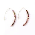thumbnail image 1 of Handmade Glass Beads Fishhook Earrings for Women Unique Fashion Jewelry, 1 of 8