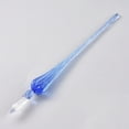 thumbnail image 1 of Handmade Glass Dip Pen Calligraphy Signature Pen Business Present Blue 190x17mm, 1 of 2
