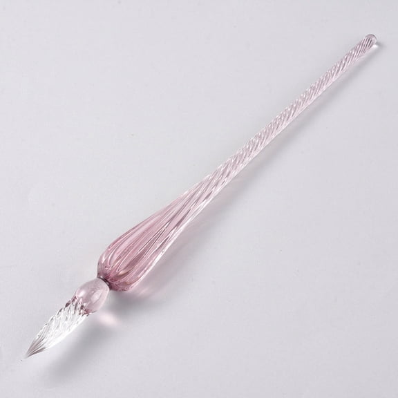 Handmade Glass Dip Pen Calligraphy Signature Pen Business Present Thistle 190x17mm
