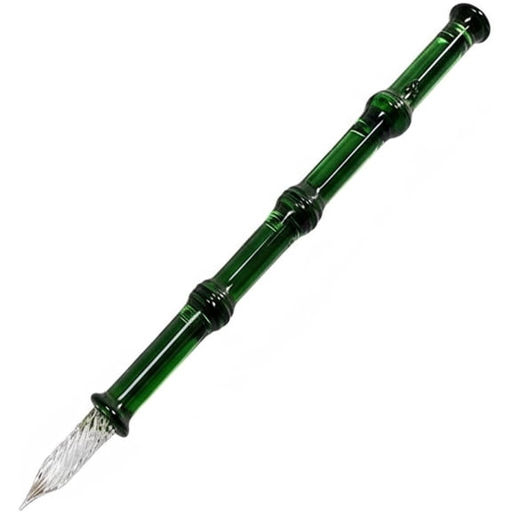 Yardley London Crystal Calligraphy Pen Glass Fine Point Green