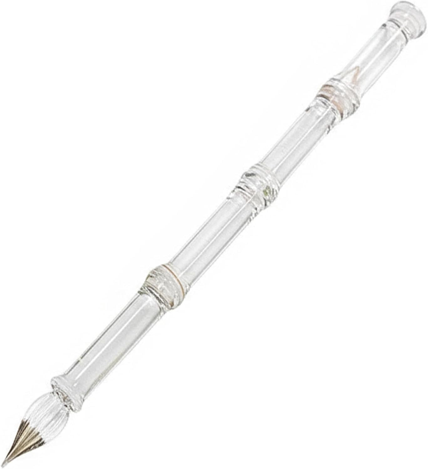 Yardly Glass Crystal Calligraphy Bamboo Shape Vintage Dip Ink Gift Pen ...