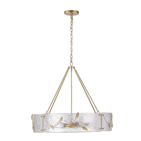 Handmade Glass Round Shape Chain Pendant Light for Diningroom, Livingroom