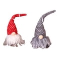 thumbnail image 1 of Handmade Gnome Christmas Ornaments with LED Light, Xmas Gnomes Plush Doll, Scandinavian Santa Elf Table Ornaments, Lighting Hanging Christmas Tree Decorations Home Decor, 1 of 4