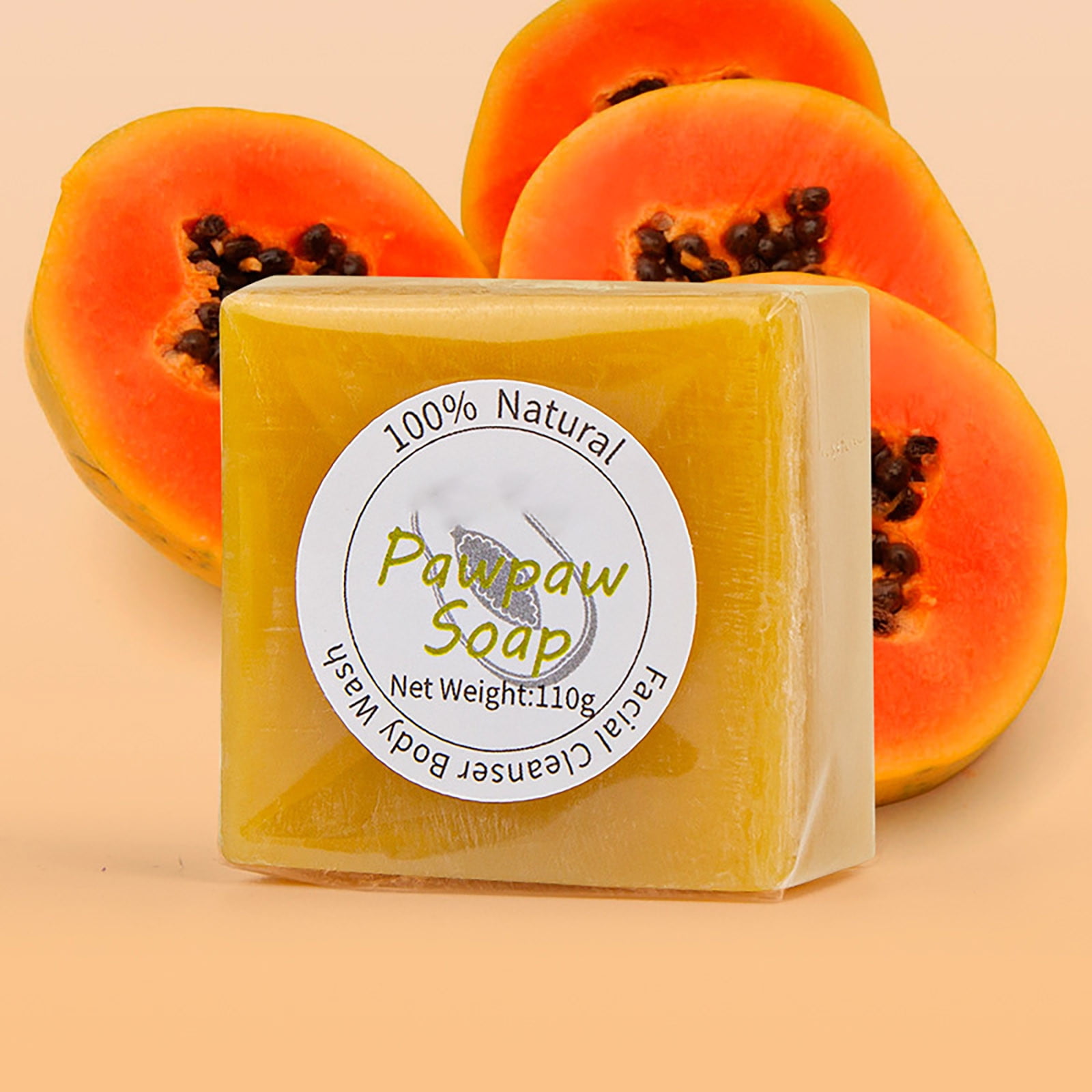 Handmade Goat Milk Cleansing Soap Papaya Soap Cleansing Bath