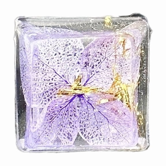 Handmade Gold Foil Embroidery OEM R4s Profile Resins Keycap for Mechanical Keyboards Translucent Resins Keycap