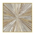 thumbnail image 1 of Handmade Golden Color Painting Canvas work Intersecting Elegance Gold Grey Abstract Crossroads Textured Painting Wall Art, 1 of 7