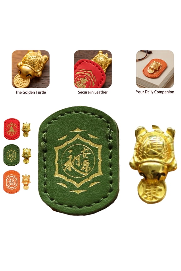 Handmade Golden Turtle Feng Shui Amulet Chinese Lucky Charm Ziyang Fengshui Lucky Turtle Wallet Charm Talisman from 2026 Feng Shui Amulet Chinese Ornaments Turtle Charms Lucky Charm,Green