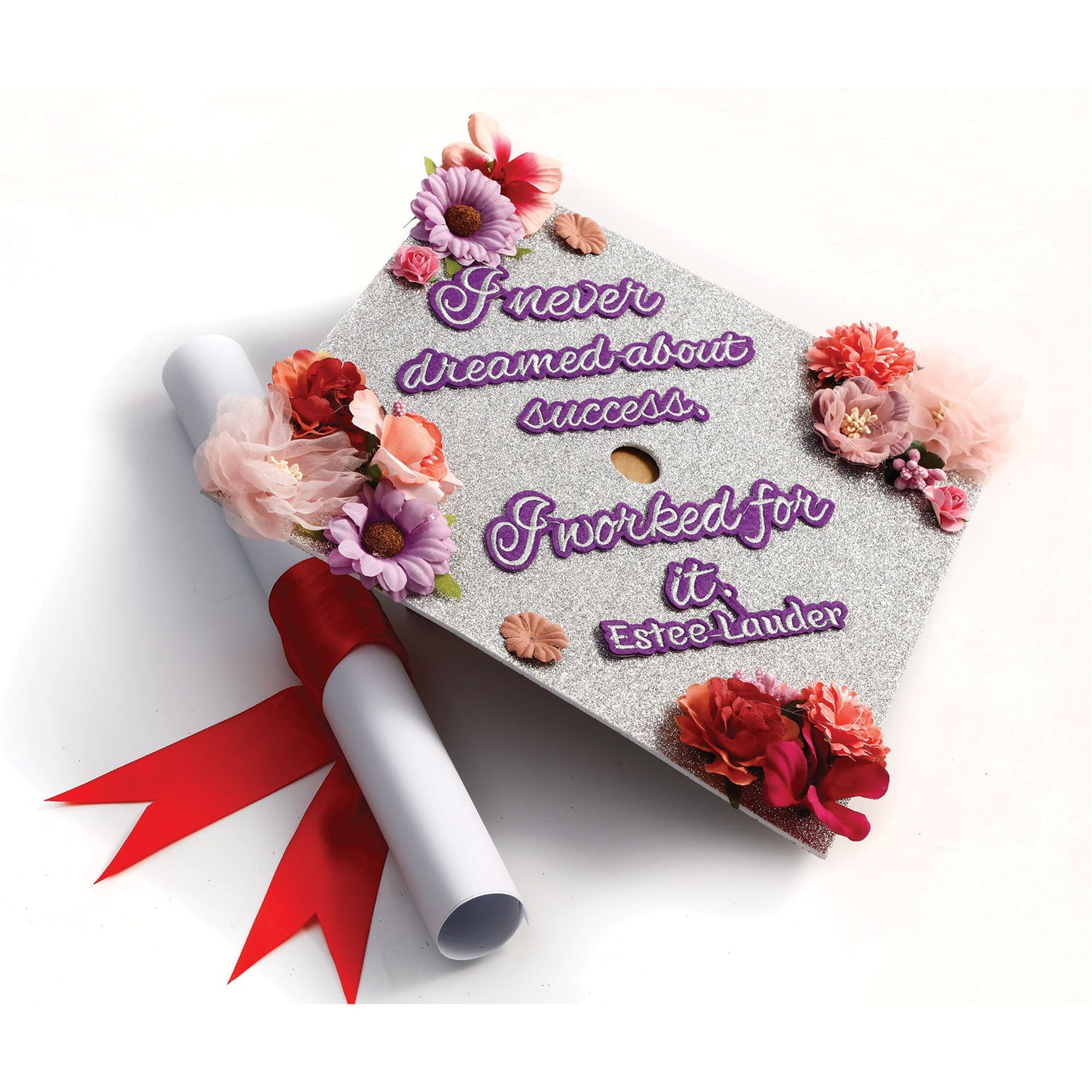 Handmade Graduation Cap Topper, Graduation Cap Decorations, I Never Dreamed About Success