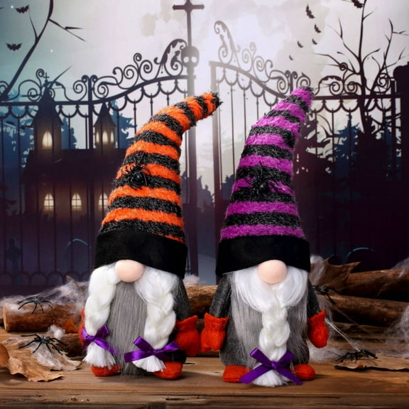 Handmade Halloween Gnome Decorations for Halloween Home Decoration, 12.59" Height