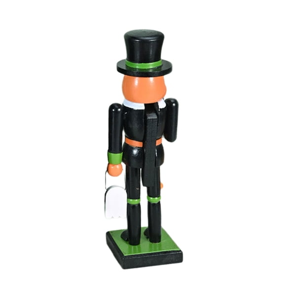 Handmade Halloween Wooden Decoration 25cm Christmas Walnutcracker Figures Home Ornament For Party Office Shelf Display