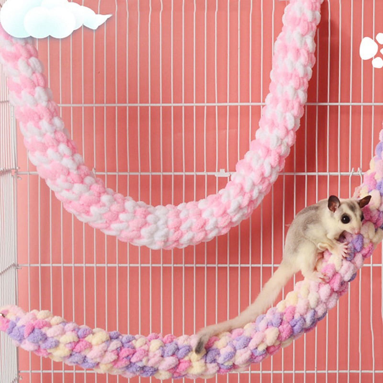 Handmade Hamster Parrot Rat Swing Glider Toys Hanging Hammock Climbing