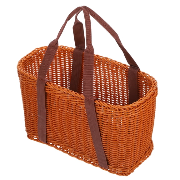 Handmade Handle Bag Storage Holder Foraging Basket