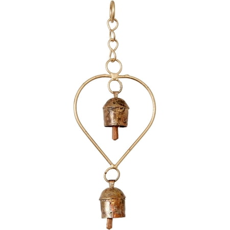 Handmade Heart Wind Chime Bells for Door Valentine Day Memorial Unique Gift Loved Some One