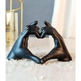 thumbnail image 1 of Handmade Heart for Gift Romantic Heart Couple Showpiece for Home Decor, Table Décor 1 Pcs (Black), 1 of 6